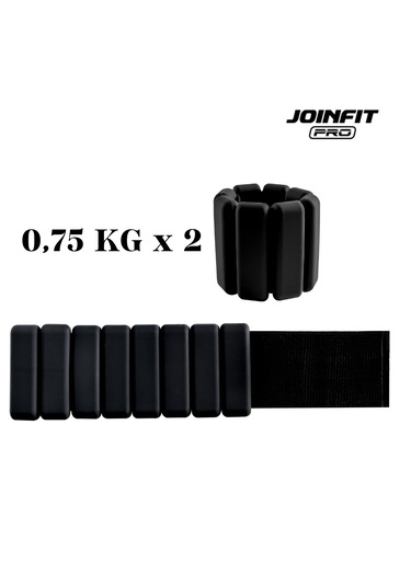 Joinfit El Ve Ayak İçin Bilek Ağırlığı 0,75 Kg 2 Adet Siyah