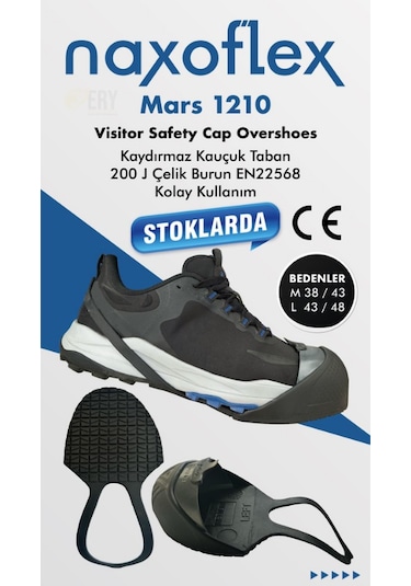 Naxoflex Mars 1210 Ayak Burun Koruyucu / Çarık Siyah