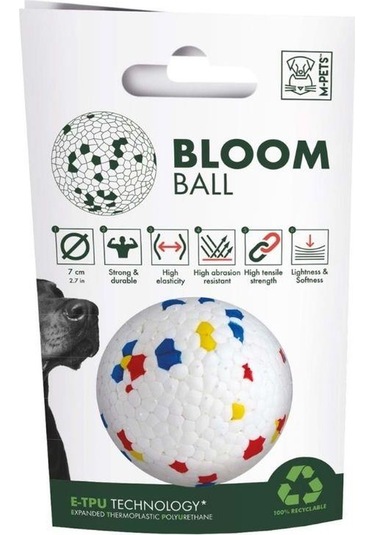 M-pets Bloom Ball Parçalanmaz Top Köpek Oyuncağı 7 Cm