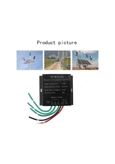 Skycity 500w Rüzgar Jeneratörü Kontrolörü 12v/24v Otomatik Değişim Akım Ve Voltaj Sınırlama İle Akü Koruma Ve Şarj Yönetimi Led Gösterge