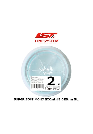 Linesystem Super Soft Mono Misina #2 0.23Mm 5Kg. 300Mt. (527262131)
