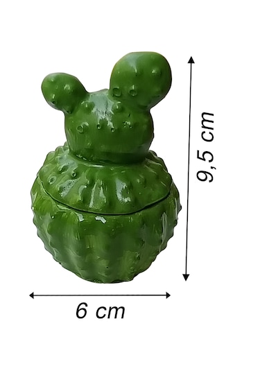 4 Adet Kaktüs Model Baharatlık - Sunumluk Karışık