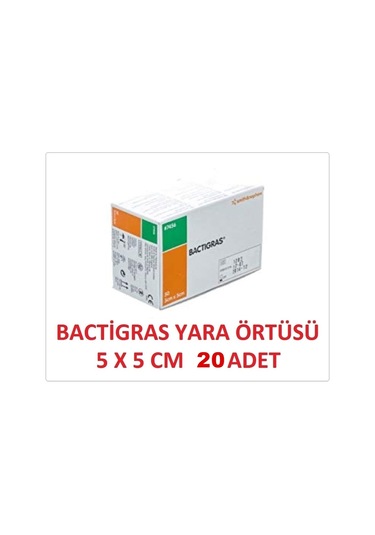 Smith&Nephew Bactigras Parafinli Tül Sargı Yara Bakım Örtüsü 5 x 5 CM 20 Adet
