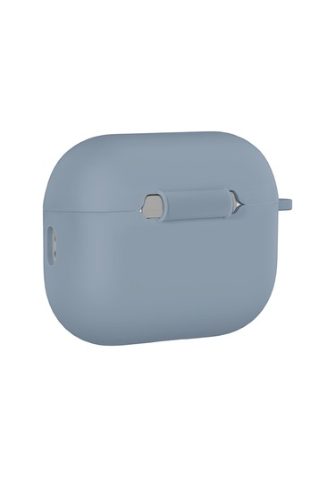 Apple Airpods Pro 3 İle Uyumlu Kılıf Standart Yumuşak Silikon Case Lavendery Gray