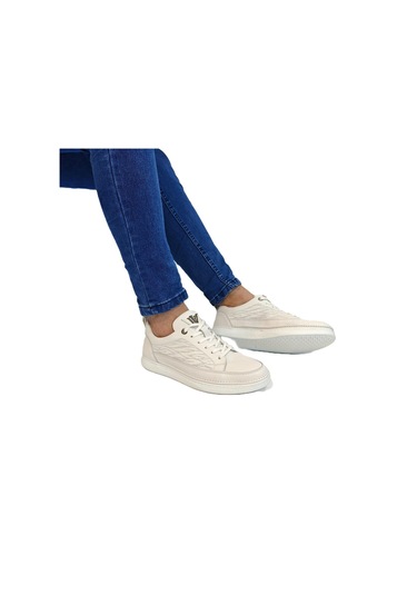 Voyager M012 Beyaz Hakiki Yumuşak Deri Erkek Ayakkabı Beyaz