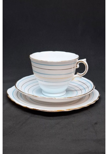 Royal Vale Çizgili Çay Fincanı 3 Parça 210 Ml Çok Renkli