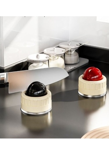 Büro Ev Ofis Mutfağı İçin Vantuzlu Sistemli Bıçak Bileme Aparatı