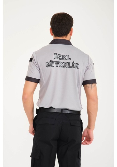 Yeni Tip Kamu Özel Güvenlik Yazlık Sweatshirt Gri