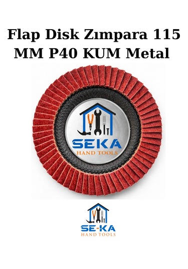 Flap Disk Zımpara 115 Mm P40 Kum Metal - Ahşap Taşlama Diski 10 Adet