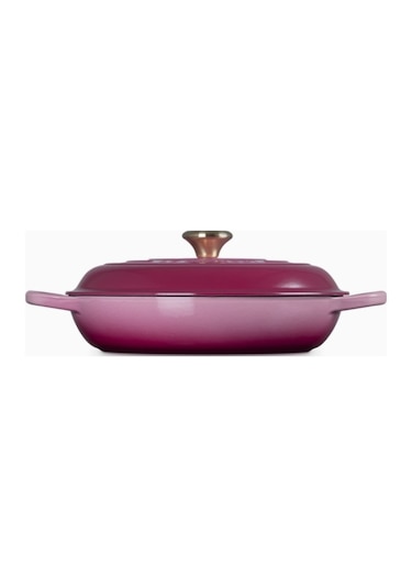 Le Creuset Gourmet Profesyonel Lüks Döküm Tencere Pembe 30 Cm