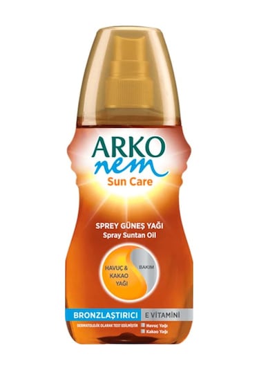 Arko Nem Havuç & Kakao Yağı Özlü Bronzlaştırıcı Sprey Güneş Yağı 150 ML