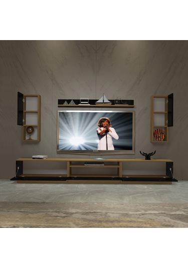 Decoraktiv Trendstyle 270da Mdf Tv Ünitesi Tv Sehpası Pera - Siyah