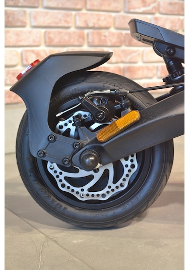 Citycoco Mx - T10 Çift Motor Katlanabilir Elektrikli Scooter 1600W Siyah