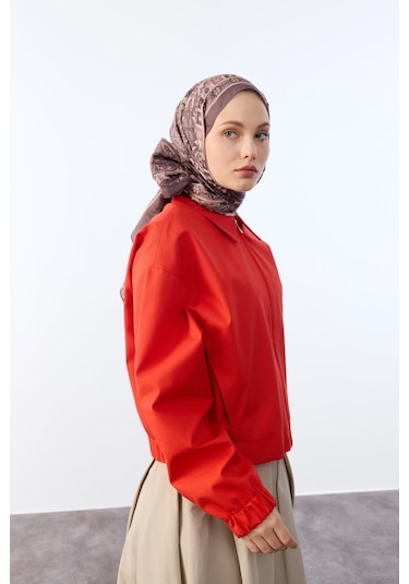 Mirsoy Scarf Asya Etnik Desen Şal Açık Vizon