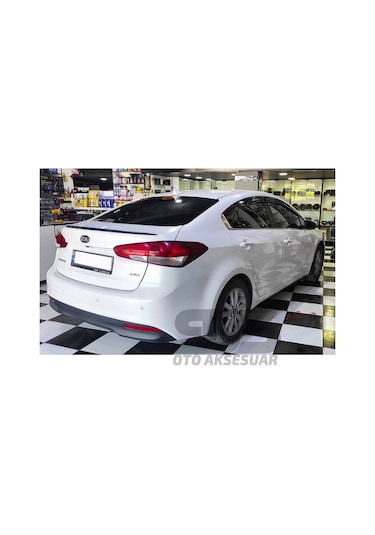 Kia Cerato Bagaj Üstü Slim Spoiler Piano Black Parlak Siyah (Sts Oto Aksesuar) 01