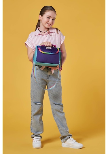 Coral High Kids Mor Rainbow Fermuarlı Thermo Beslenme Çantası 11872