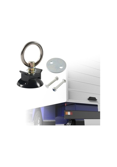 Pazly Yuvarlak Suntek Siyah Rv Noktası Motosiklet Kiti Bağlama Ankraj Dt