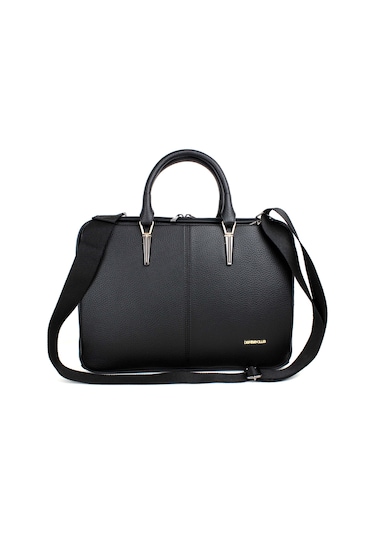 Kadın Siyah İpad Notebook 13 & 14 İnç Laptop Ve Evrak Çantası Siyah