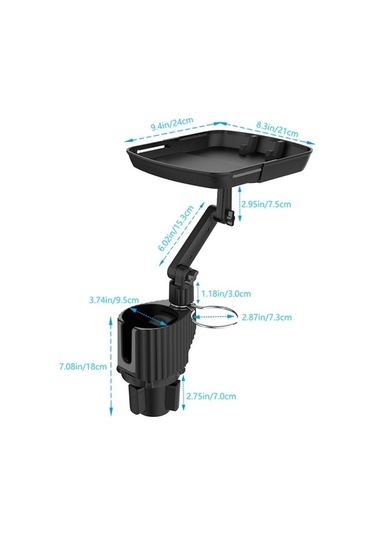 Wondernest Araba İçecek Masası Yemek Rafı Cep Telefonu Tutacağı Pratik Araç İçi Düzenleyici Std