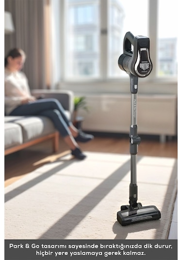 Karaca Power UP Pro Şarjlı Dikey Süpürge