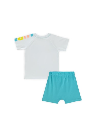 Civil Baby Surf Shark Baskılı 6-18 Ay Takım Beyaz