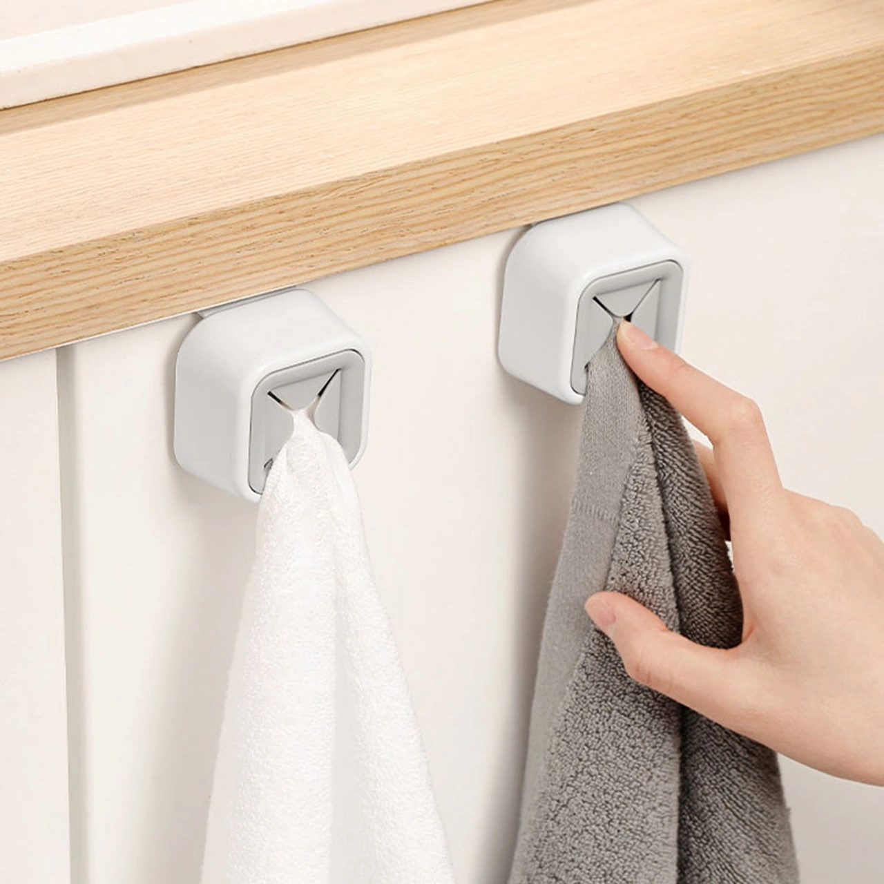 Geeroyoo Banyo Mutfak Kurutma Bezi Tutucu, Delme Yok Kurulum, Dayanıklı Plastik, Çok Amaçlı Duvar Takımı Diğer