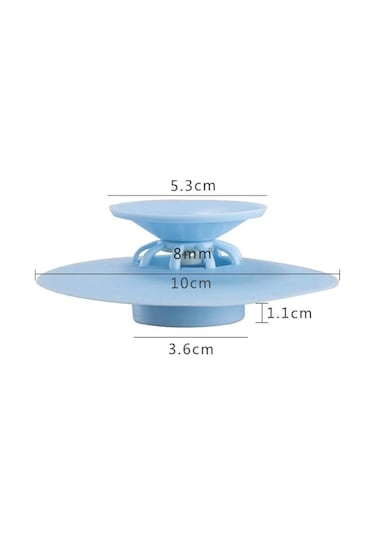 2 Kademeli  Dokunmatik Lavabo Tıkacı Silikon Lavabo Gider Tıpası Çok Renkli