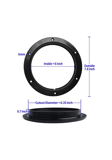 Shineyee Tekne İçin Kaymaz Beyaz Abs Denetim Kapağı - 4 İnç