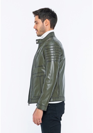 Basics&more Erkek Deri Ceket E3455 001