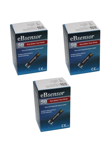 Ebsensor Şeker Ölçüm Çubuğu 3 X 50 Strip