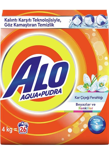 Alo Toz Çamaşır Deterjanı Kar Çiçeği 26 Yıkama 4 KG