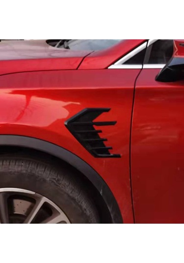 Jeemson Araba Yan Havalandırıcı Dekoratif Sticker - Siyah, Direk Yapıştırmalı, Zararsız Kurulum, Estetik Artırıcı