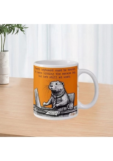 Createtech Steve Kupalar Deniz Otter Çay Bardağı - Seramik Kupa Yaratıcı Komik Kupa Diğer