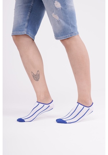 The Socks Company 3 Çift Özel Kutulu Erkek Görünmez Çorap 23SDCR150P Gri