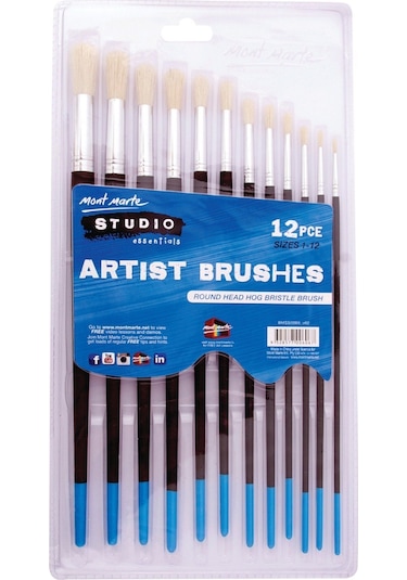 Mm Studio Artist Fırça Seti Yuvarlak 1-12 No 12'li