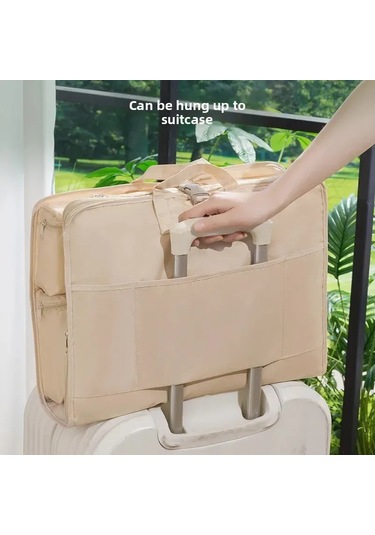 Konesam Seyahat Organizer Seti 6'lı: Giyim, İç Çamaşırı Bölmeli, Katlanabilir Nilon Çantalar Mavi 45x32x15 Cm