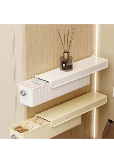 Hangfox 6 Bölmeli Dayanıklı Plastik Organizatör, 34.5x9.5x9 Cm, Taşınabilir Kollü Kapaklı, Ev/ofis/seyahat İçin Eşya Düzenleyici Beyaz