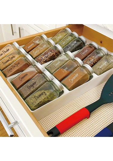 Lemestar 276 Parça Baharat Saklama Kavanozu Etiketi Seti, Mutfak Düzenleme Ve Organizasyon İçin Siyah Ve Beyaz Etiketler Diğer