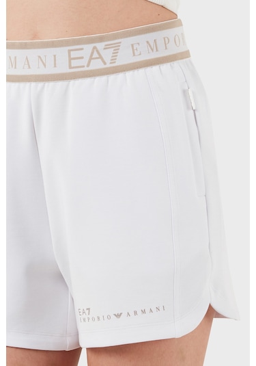 Ea7 Bayan Short 7w000280 Af12501 U0002 Beyaz Beyaz