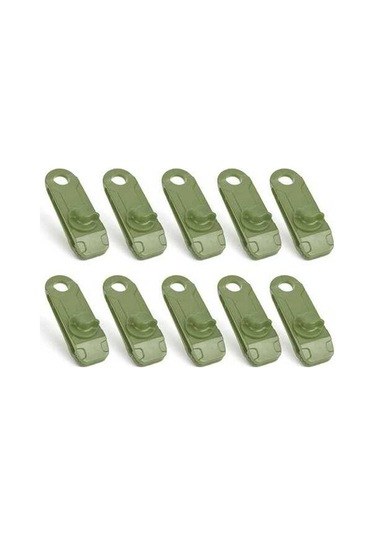 Ebitda Dayanıklı Nylon Çadır Klipsi - Rüzgara Dayanıklı Kamp & Tekne Aksesuarı 5/10/20 Adet Koyu Yeşil Koyu Yeşil