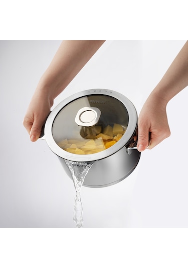 Schafer Steel Pro Çelik Tencere Seti 8 Parça-ınox Inox