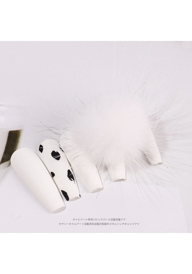 Reedark Tekli Manyetik Çıkarılabilir Saçlı Top Tırnak Dekorasyonu, Doğal/küçük Tırnaklar İçin, Ev/cell Telefon Dekorasyonu, Altın Rengi