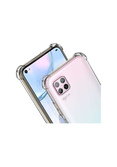 Huawei P40 Lite Kılıf Zore Nitro Anti Shock Silikon Renksiz