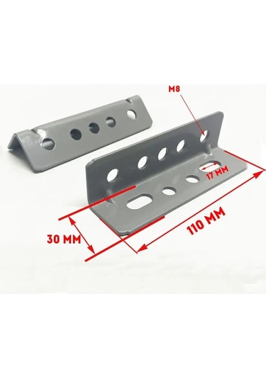 Lamel66 Yatak Tabanı Köşe Parçası, 2 Adet Ve 2 Amortisör 156074555 Gri