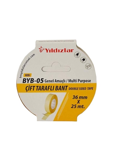 Yıldızlar Byb-05 Çift Tarafli Filmik Bant 36 Mm 25 Mt