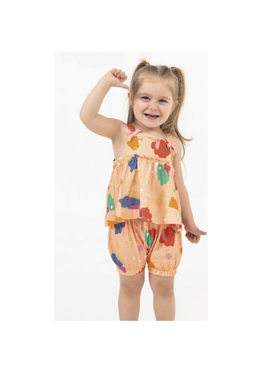 Harika Kids Kız Bebek Tunik Model Şortlu Alt-üst Takım 001