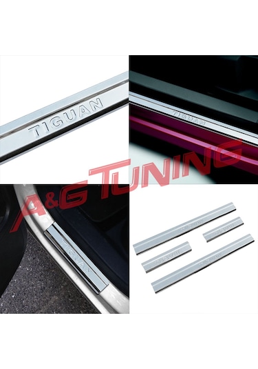 Volkswagen Tiguan Krom Kapı Eşiği Tk 2007-2015 Paslanmaz Çelik N11.405