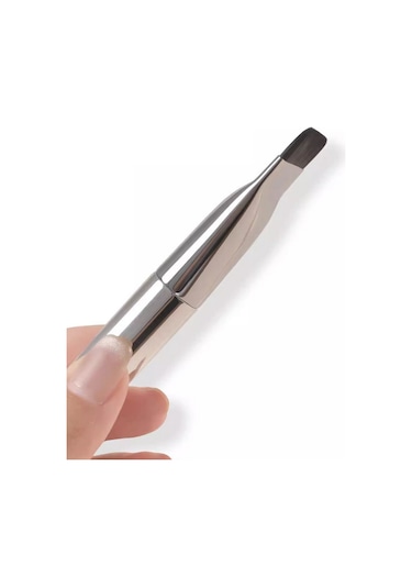 Wezone Gümüş Düz Uç Fondöten Fırçası - Toz Tutmayan, Yumuşak Tüylerli, Doğal Görünümlü, İnce Ve Izsiz Tabaklama