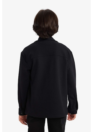 Defacto Erkek Çocuk Polo Yaka Ceket G3750a825aubk81 Siyah-bk81