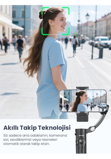 Ven-dens Vd-ss11 Premium Telefon Gimbal Ve Akıllı Tripod - Siyah